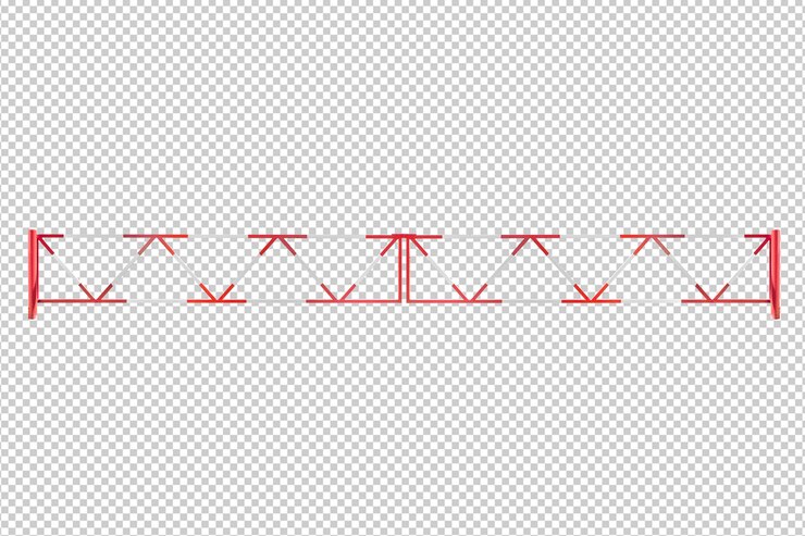 PSD prohibited pass fence isolated against white background
