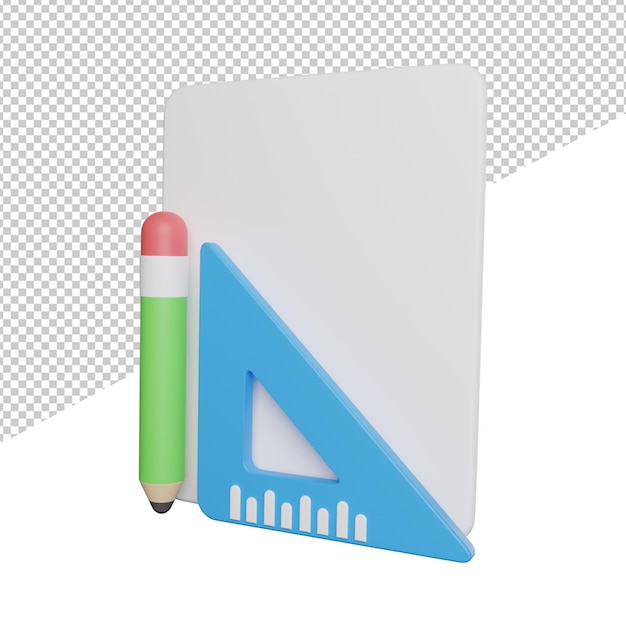 Projektfortschrittsplanung Seitenansicht 3D-Rendering Symboldarstellung auf transparentem Hintergrund