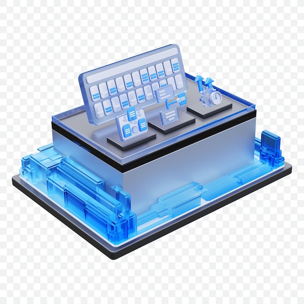 PSD projektprozessmanagement 3d-darstellung