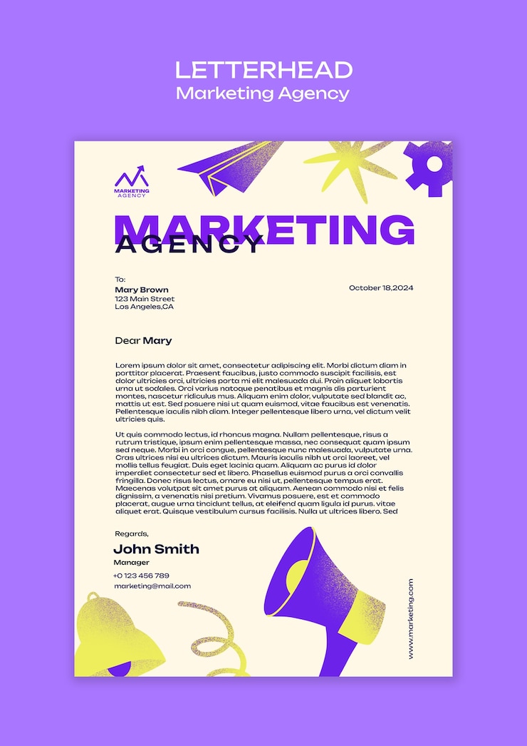 PSD projet de modèle d'agence de marketing