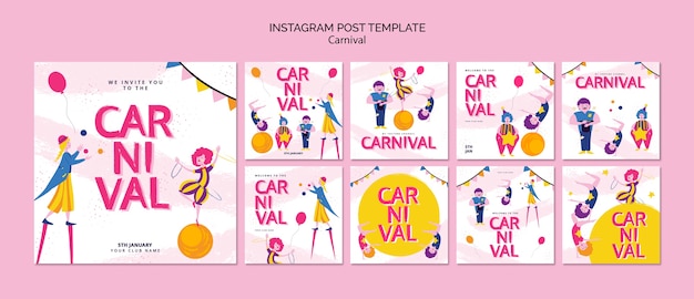 PSD projet de modèle de carnaval