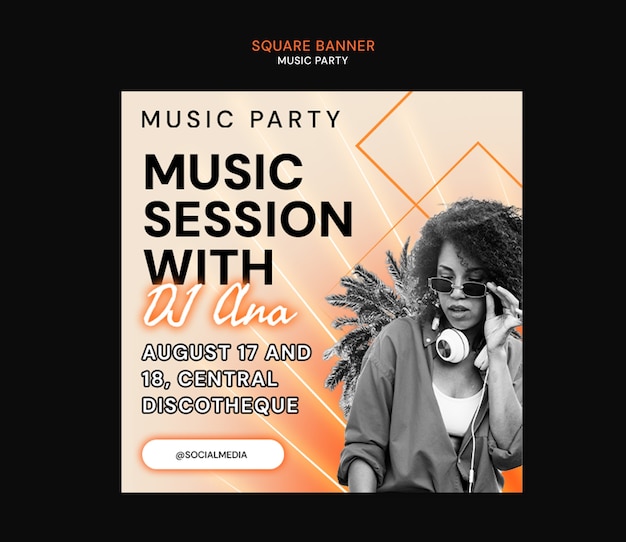 Projet de modèle de fête musicale