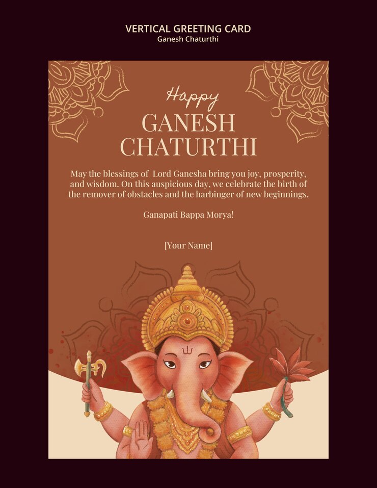 PSD projet de modèle de ganesh chaturthi