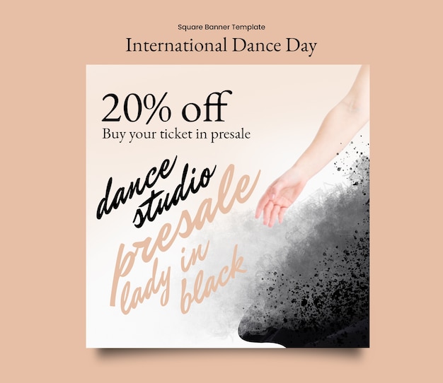 PSD projet de modèle de la journée internationale de la danse