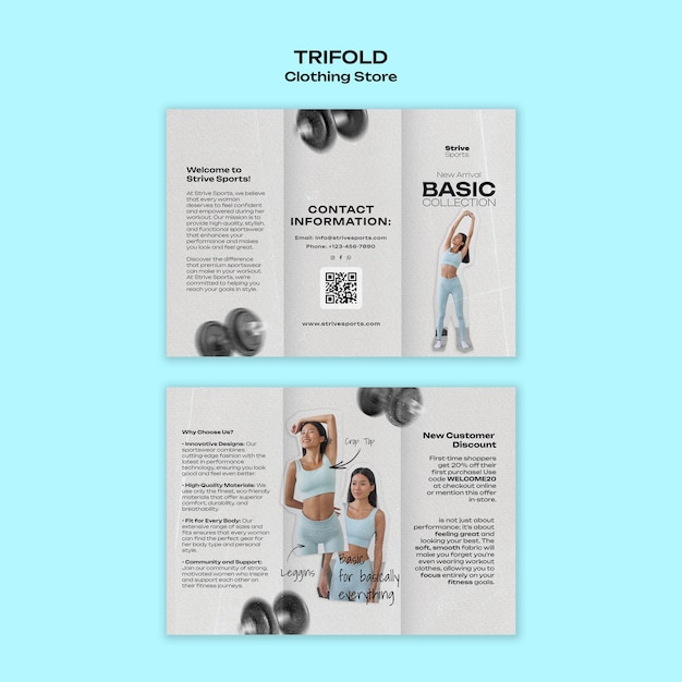 Projet de modèle de magasin de vêtements