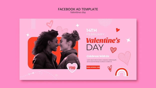 PSD projet de modèle pour la fête de la saint-valentin