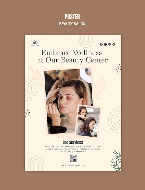 Projet de modèle de salon de beauté
