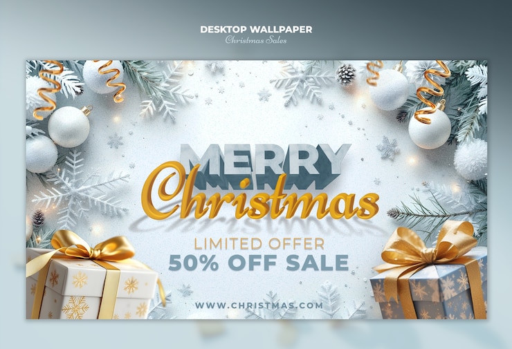 PSD projet de modèle de vente de noël