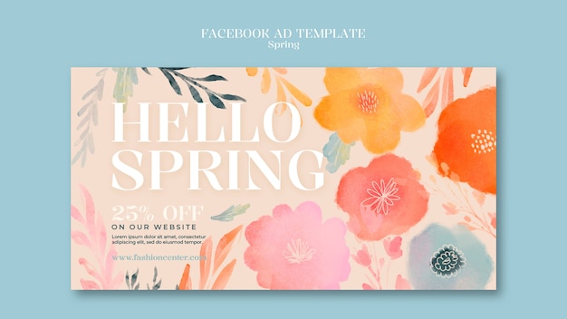 Projet de modèle de vente de printemps