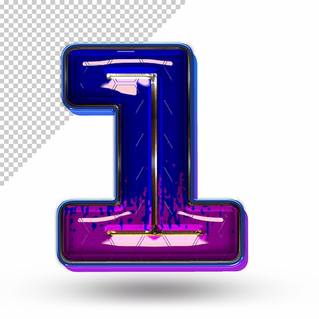 Projeto 3D do Número 1