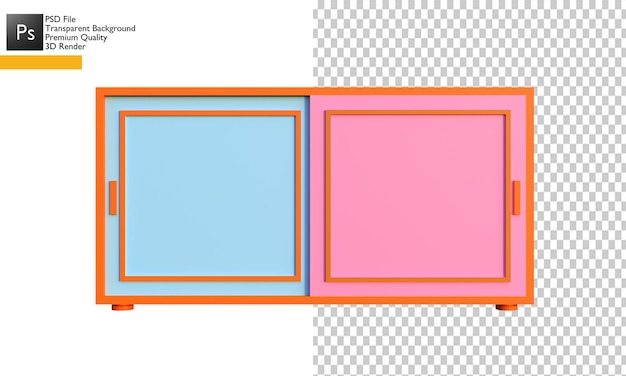 PSD projeto de armário 3d