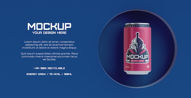 Projeto de maquete de embalagem de bebidas