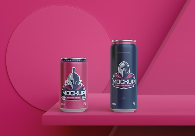 Projeto de maquete de embalagem de bebidas
