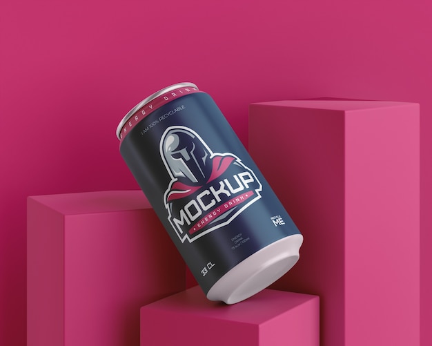 Projeto de maquete de embalagem de bebidas