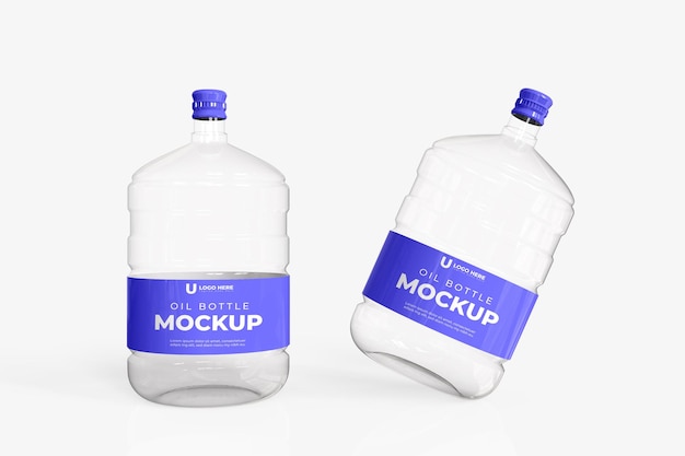 Projeto de maquete de produto de vidro 3D