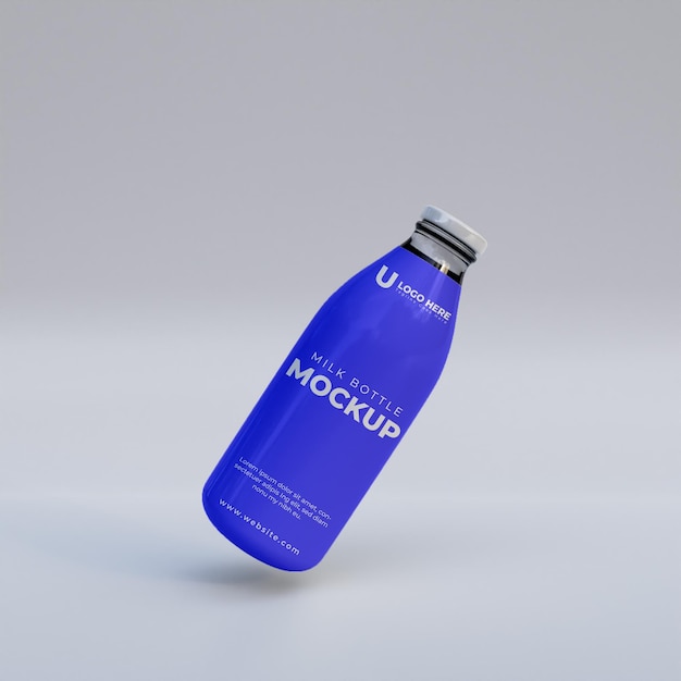 Projeto de maquete de produto de vidro plástico 3D
