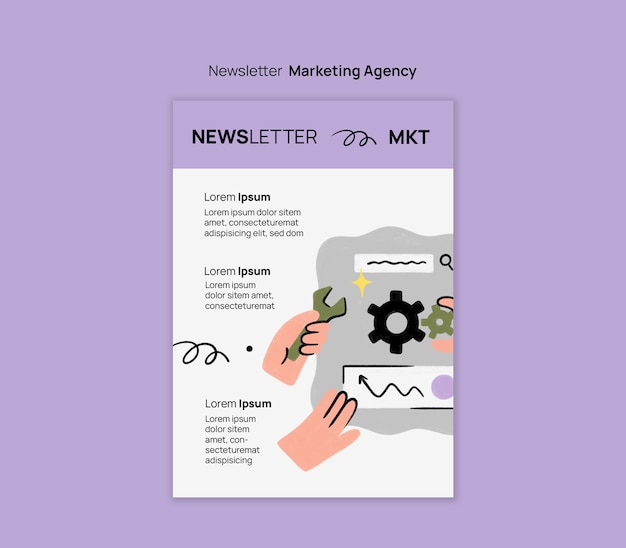 Projeto de modelo de agência de marketing
