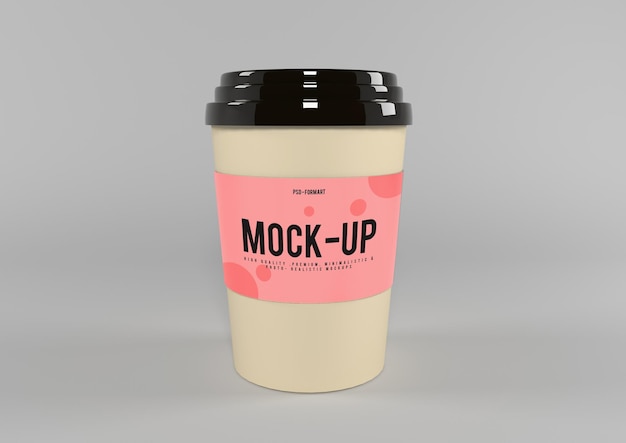 projeto do copo de café mockup