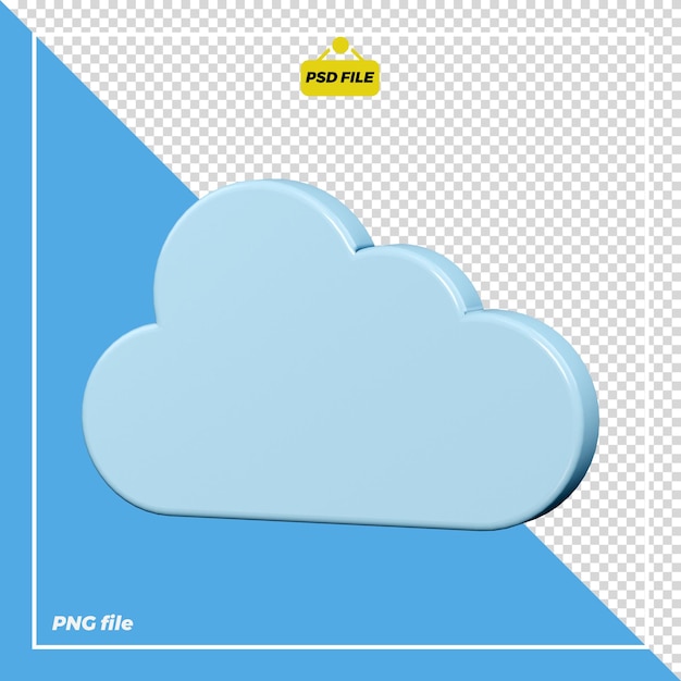 Projeto do ícone da nuvem 3D