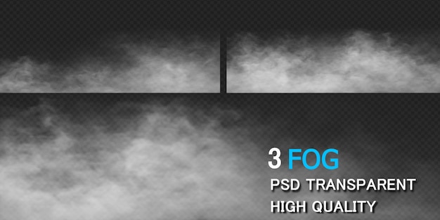 PSD projeto do solo da fumaça da névoa renderização isolada