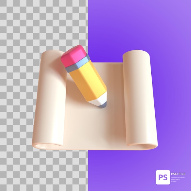 PSD projeto em recursos de design de ilustração 3d para imagem de apresentação de site gráfico e outros