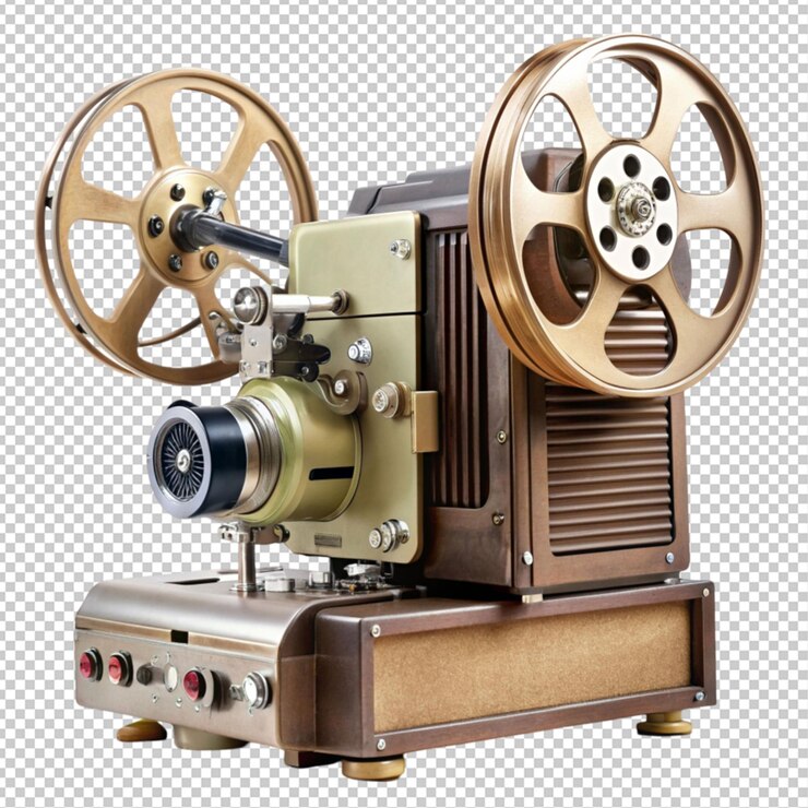 PSD projetor de filmes gab bell howell em fundo transparente