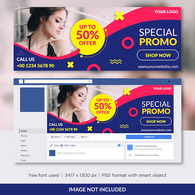Promo de venta de moda para portada de Facebook