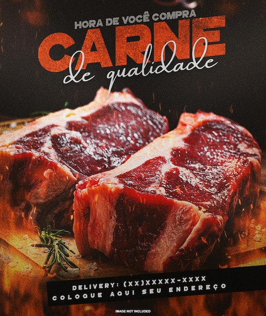 Promoção da entrega de carne de alta qualidade
