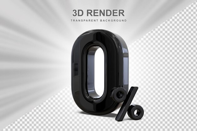 Promoção de 0 por cento off sale 3d