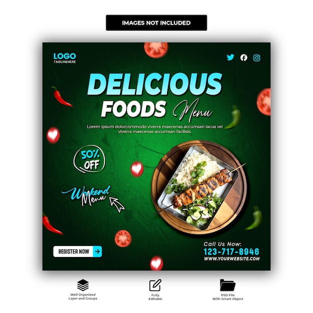 Promoção de alimentos nas mídias sociais e design de banners no Instagram