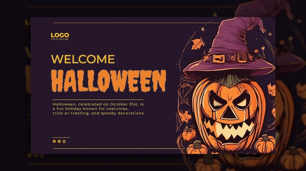 Promoção de evento psd halloween