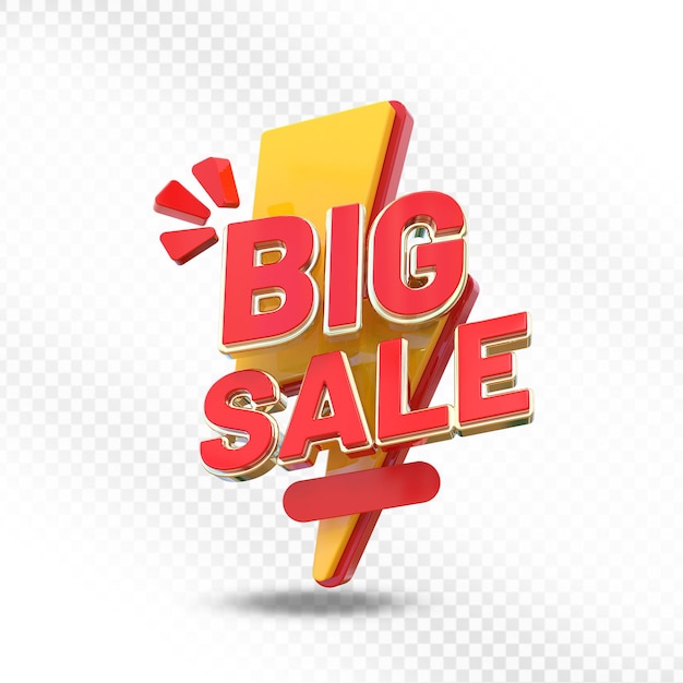 Promoção de grande venda 3D