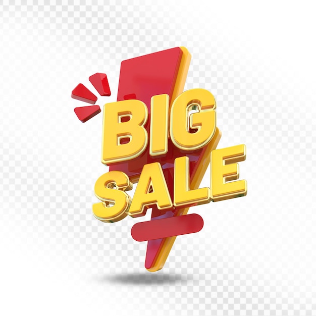 Promoção de grande venda 3D