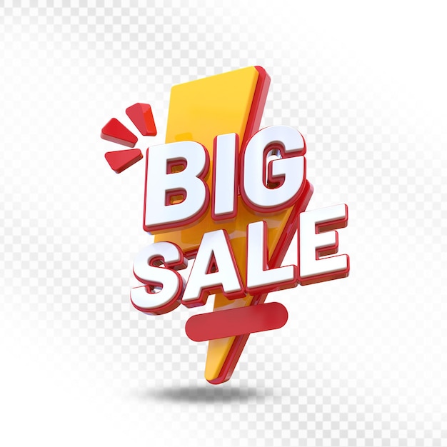 Promoção de grande venda 3D