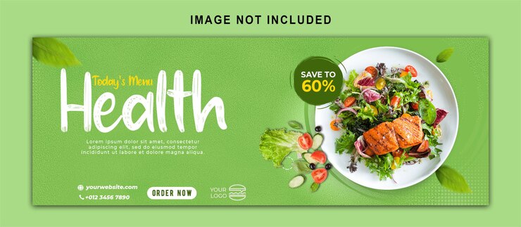 PSD promoção de mídia social de alimentos e modelo de design de postagem de banner