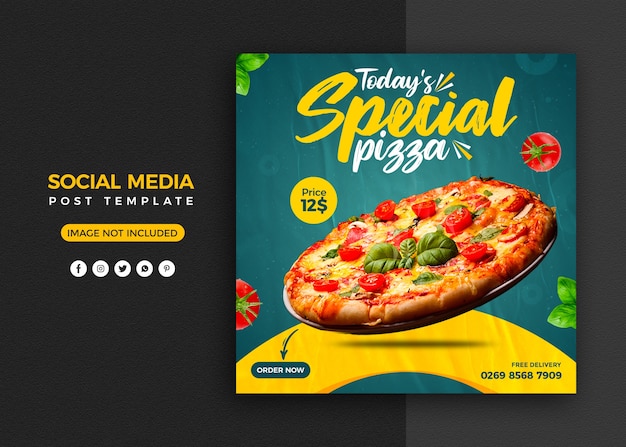 Promoção de mídia social e modelo de design de postagem de banner do instagram