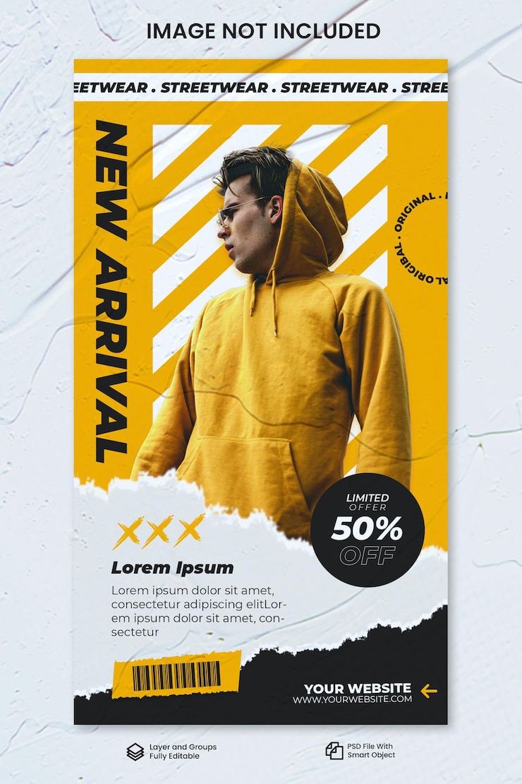 promoção de moda streetwear
