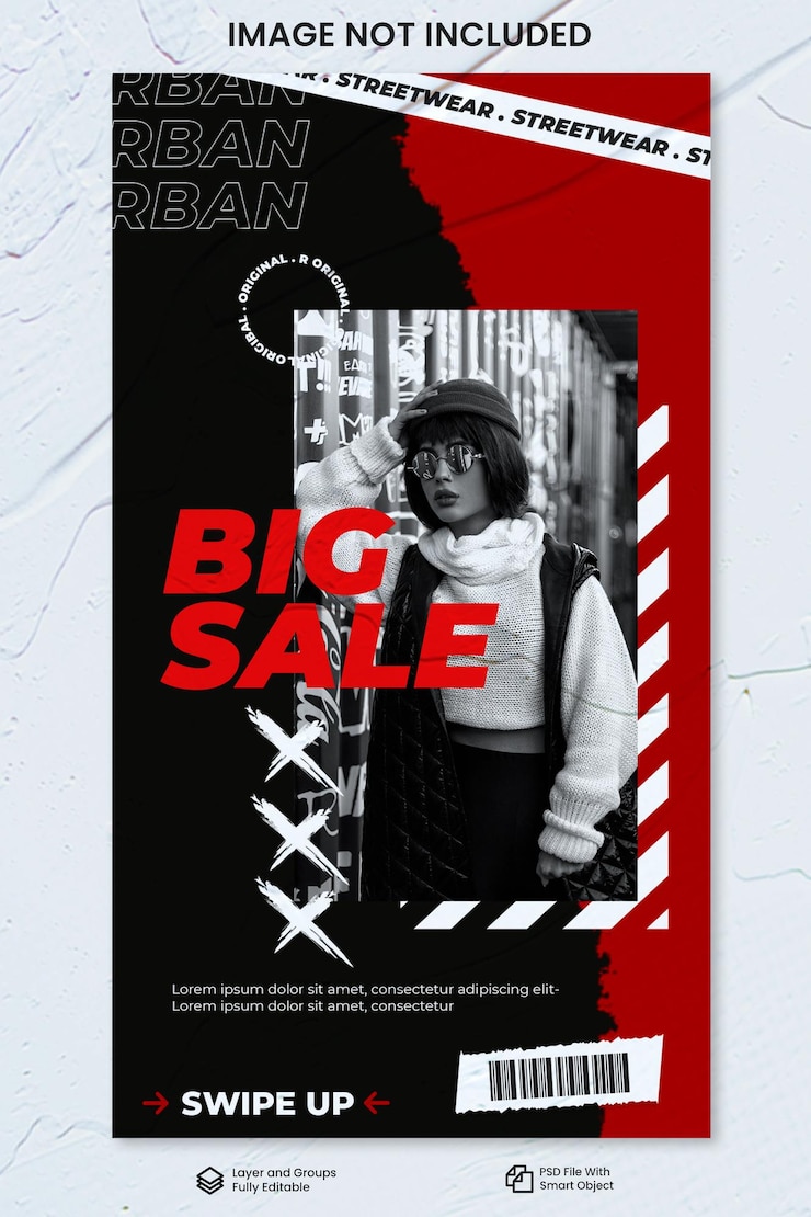 promoção de moda streetwear