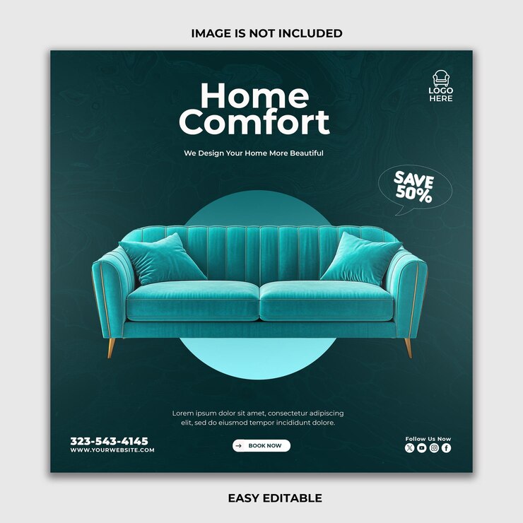 Promoção de móveis de conforto para o lar Poupa 50 dólares em sofás elegantes