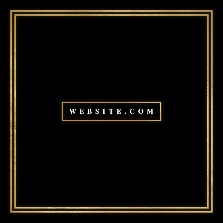PSD promoção elegante do site em preto e dourado