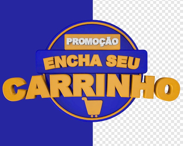 PSD promoção encha o seu carrinho