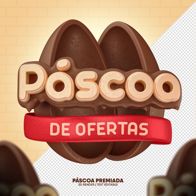 Promoção label easter oferece renderização 3d em português para campanha brasileira