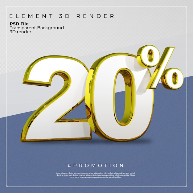 Promoción 20% de descuento en 3D