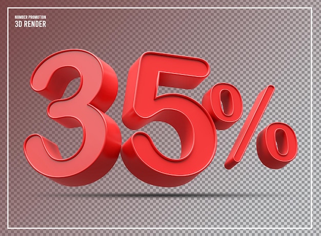 Promoción de descuento del 35 por ciento