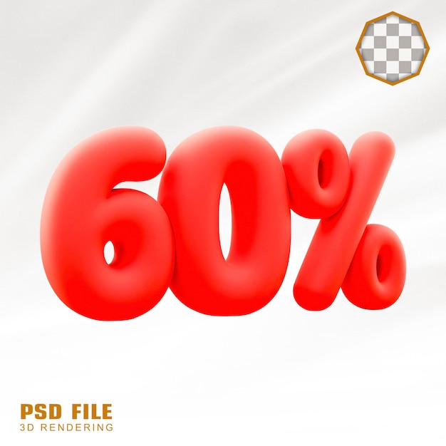 Promoción de descuento de 3D Red 60