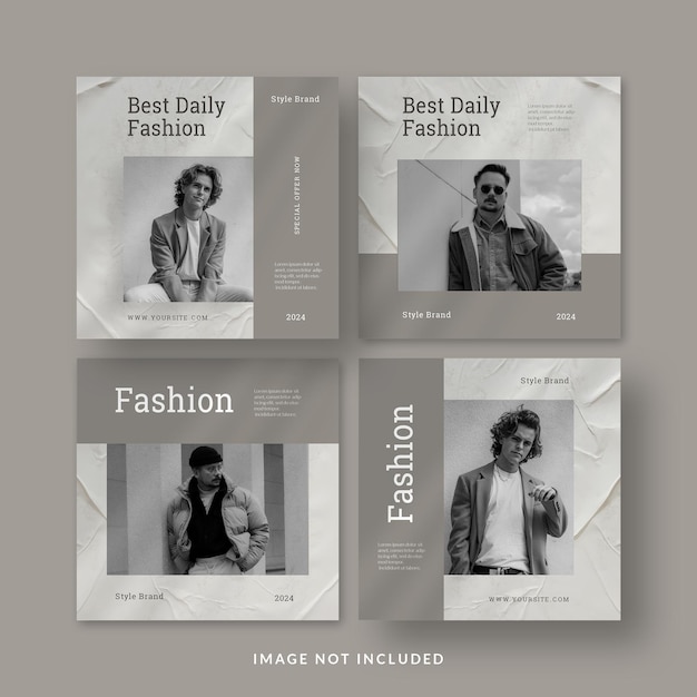 Promoción de moda plantilla de publicación o banner de instagram