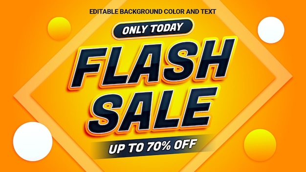 Promoción de plantilla de banner de venta flash