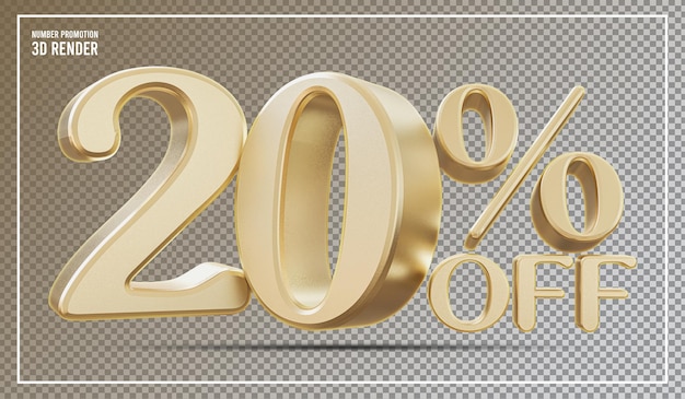 Promoción de venta de oro con un descuento de 20