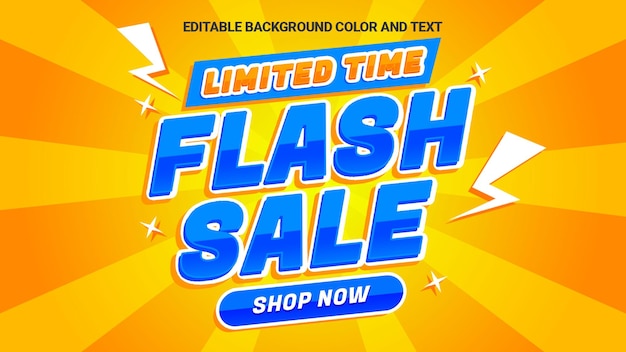 Promotion du modèle de bannière de remise à la vente instantanée