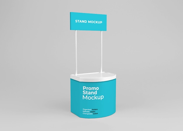 Promotion stand mockup design